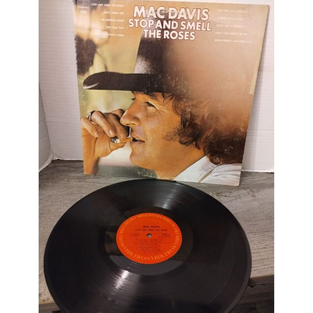 Mac Davis Stop & Smell The Roses LP Columbia Records KC32582 US 1974